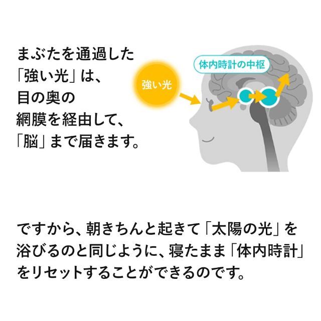 色: ベージュ トトノエライト 光 目覚まし時計 ベージュ