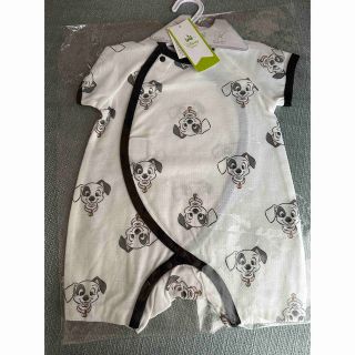 新品　新生児　50 60 夏服　半袖　ディズニー　プレオール　101匹わんちゃん(ロンパース)