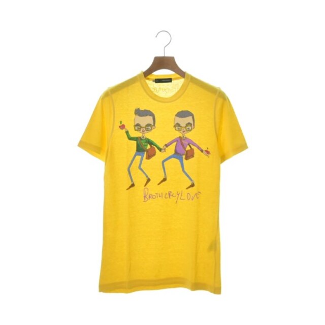 DSQUARED ディースクエアード Tシャツ・カットソー XS 黄