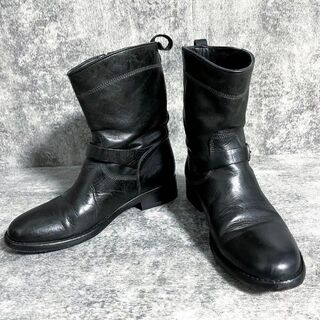 ベルスタッフ(BELSTAFF)のBELSTAFF ベルスタッフ レザーブーツ 36 (23㎝) 黒(ブーツ)