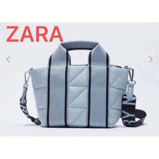 ザラ(ZARA)のZARA テキストクロスボディバッグ ピンク(ショルダーバッグ)