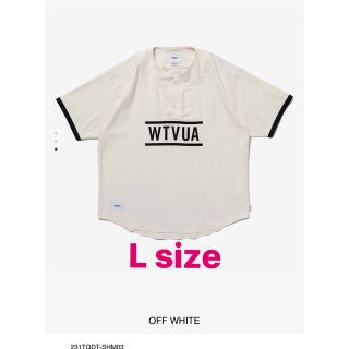 ダブルタップス(W)taps)のWTAPS L 白 23ss LEAGUE /SS /COTTON.TWILL(Tシャツ/カットソー(半袖/袖なし))