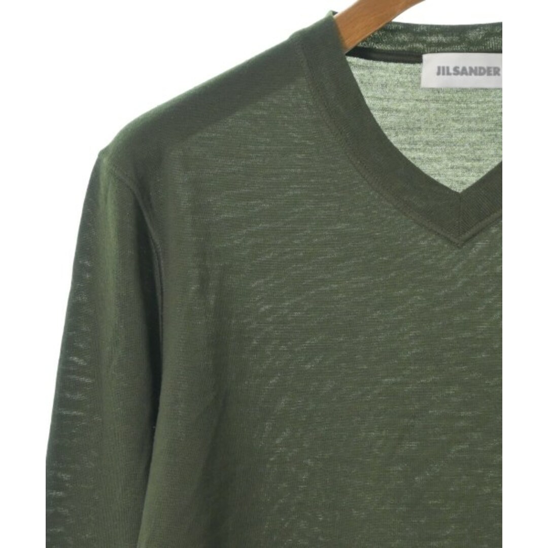 JIL SANDER ジルサンダー ニット・セーター 48(L位) カーキ - ニット