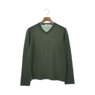 ジルサンダー(Jil Sander)のJIL SANDER ジルサンダー ニット・セーター 48(L位) カーキ 【古着】【中古】(ニット/セーター)