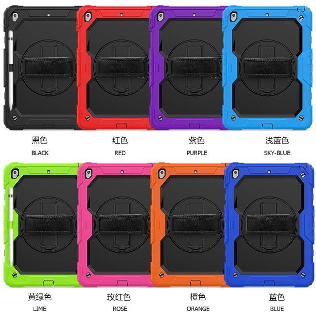【色: ブラック】「内蔵スクリーンプロテクター」Doo iPad 9 ケース20 1