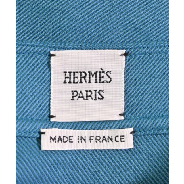 Hermes(エルメス)のHERMES エルメス ひざ丈スカート 34(XXS位) 青 【古着】【中古】 レディースのスカート(ひざ丈スカート)の商品写真