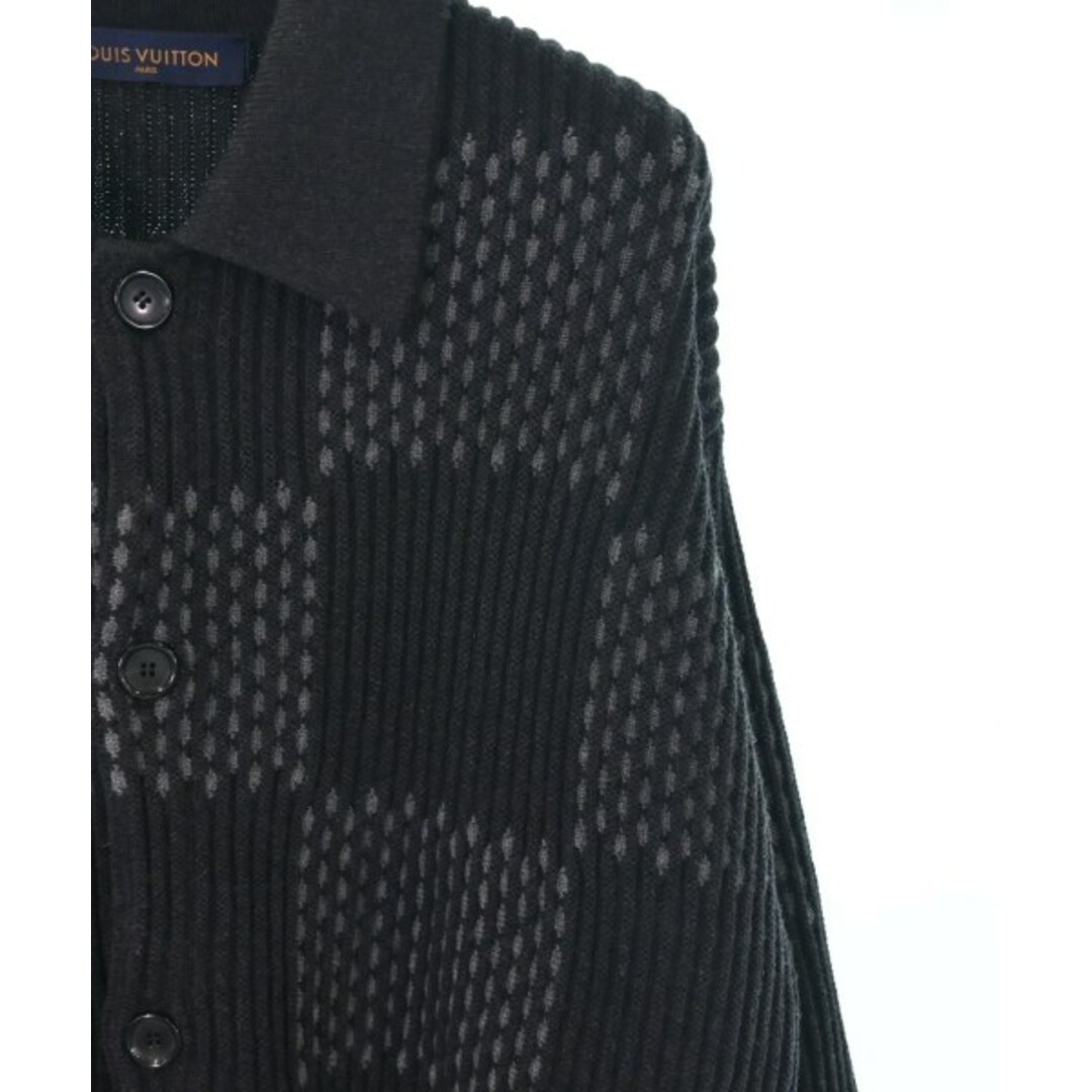 LOUIS VUITTON ルイヴィトン カーディガン M グレーx黒(総柄)