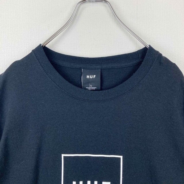 HUF(ハフ)の匿名配送【ハフ】ボックスロゴ　Tシャツ　大きめ　ゆったり　ストリート メンズのトップス(Tシャツ/カットソー(半袖/袖なし))の商品写真