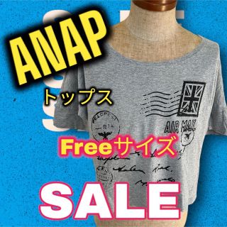 アナップ(ANAP)の⭐️美品⭐️トップス、Ｔシャツ、半袖⭐️ANAP Freeサイズ(Tシャツ(半袖/袖なし))