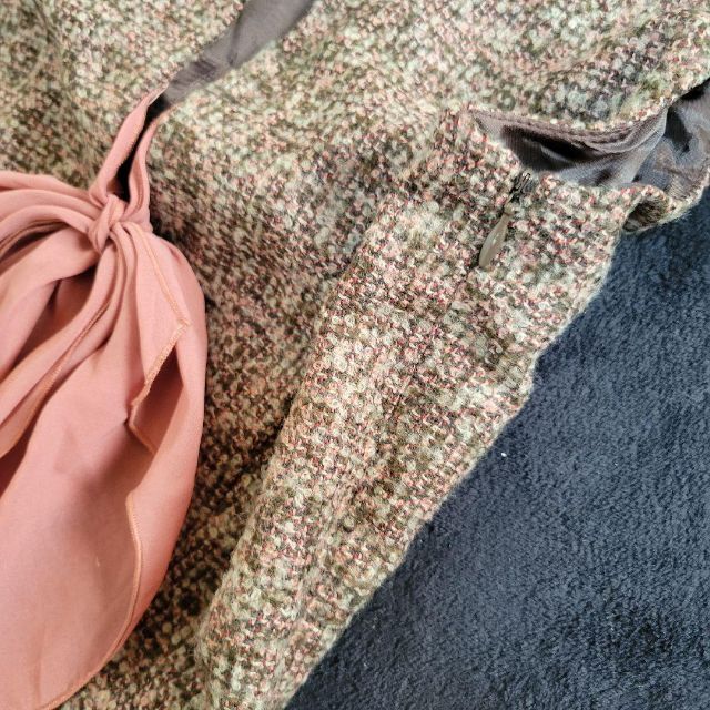 VALENTINO - ヴァレンティノ リボン ドレス ワンピース ツイード