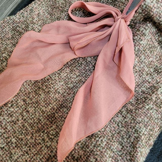 VALENTINO - ヴァレンティノ リボン ドレス ワンピース ツイード