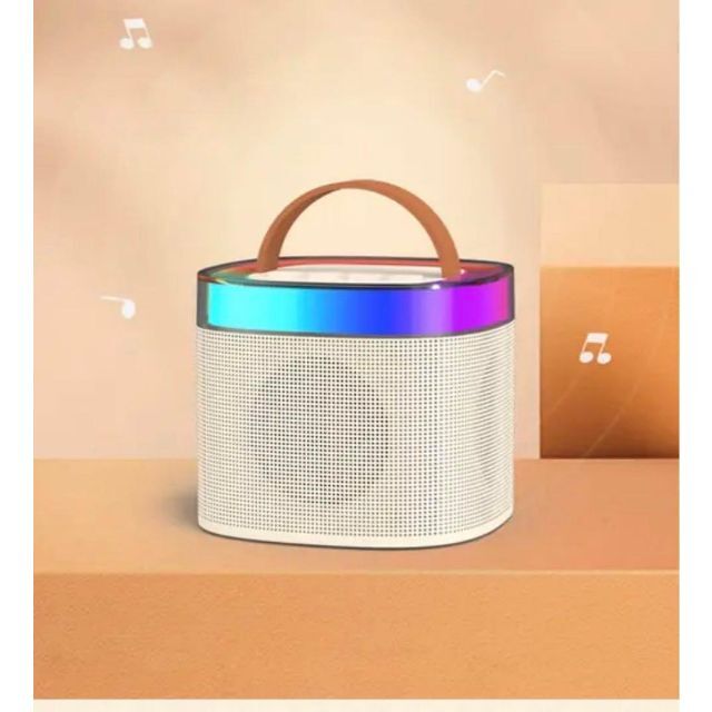 【新品未開封品】ポータブルカラオケセット  ホワイト  Bluetooth5.0 ポータブルカラオケセット ホワイト Bluetooth5.0