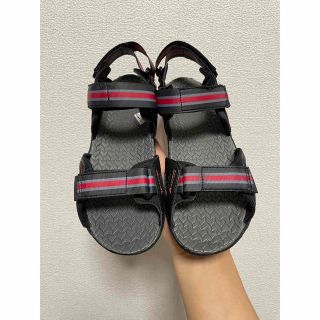 メレル(MERRELL)の「19センチ」メレル MERRELL ハイドロ  BLaze子供靴　黒赤(サンダル)