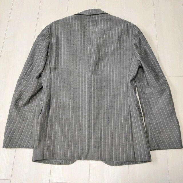 RING JACKET(リングヂャケット)のRING JACKET モヘヤ混 セットアップスーツ ストライプ 背抜き グレー メンズのスーツ(セットアップ)の商品写真