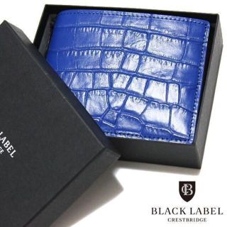 ブラックレーベルクレストブリッジ(BLACK LABEL CRESTBRIDGE)の新品 ブラックレーベル クレストブリッジ クロコ型押し 小銭入れ 二つ折り財布(折り財布)