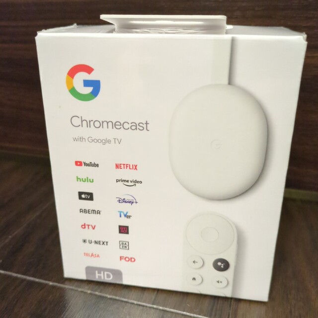 Google(グーグル)の【新品】Google Chromecast ホワイト 第3世代HDホワイト スマホ/家電/カメラのテレビ/映像機器(映像用ケーブル)の商品写真