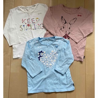 ベルメゾン(ベルメゾン)の☆ベルメゾン GITA 七分袖Tシャツ 130cm 3枚セット☆(Tシャツ/カットソー)