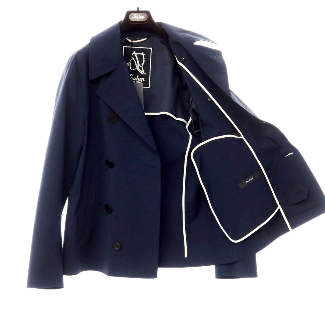 【新品アウトレット】シーラップ Sealup 2023年春夏 CHARLIE PEACOAT リップストップポリエステル ショートピーコート ネイビー【サイズ50】【メンズ】 メンズのジャケット/アウター(ピーコート)の商品写真