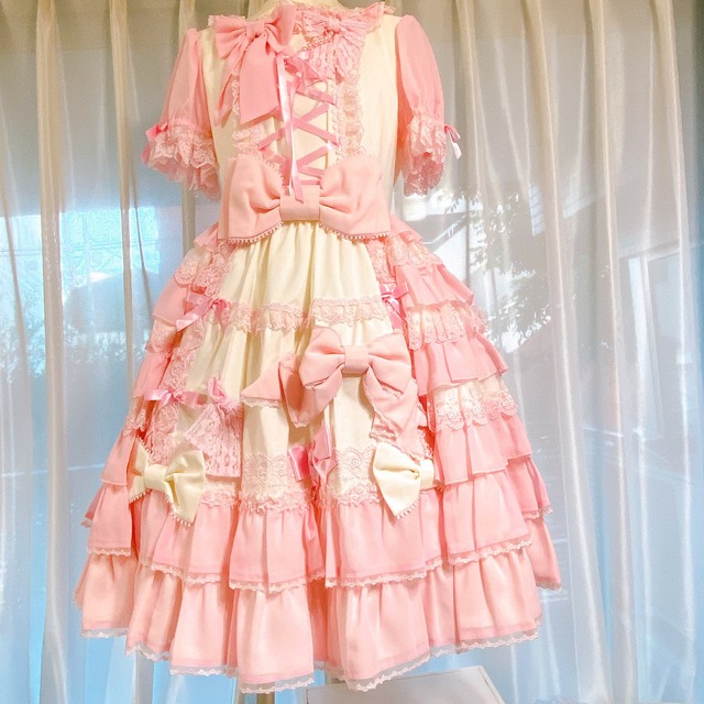 Angelic Pretty(アンジェリックプリティー)の恋するお姫様ワンピース  初販　タグ付き新品 レディースのワンピース(ひざ丈ワンピース)の商品写真