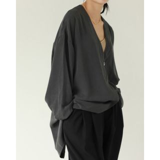 todayful collarless satin shirts