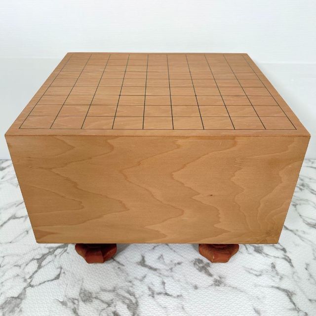 H295 将棋盤　脚付　盤厚18cm 良品 エンタメ/ホビーのテーブルゲーム/ホビー(囲碁/将棋)の商品写真