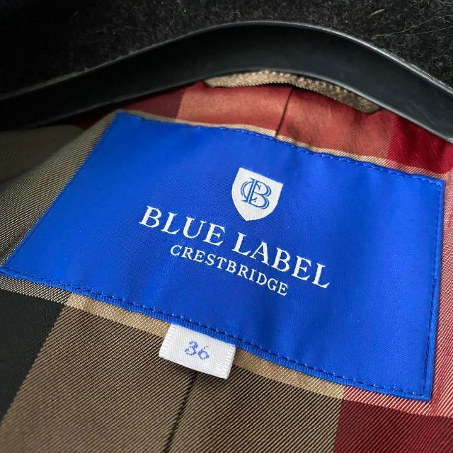 美品 BLUE LABEL CRESTBRIDGE ロングコート ベルト L