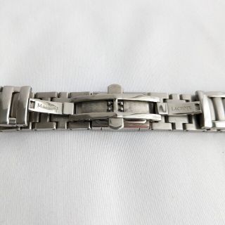 稼働品 モーリスラクロア 黒文字盤 ダイヤベゼル クオーツ腕時計