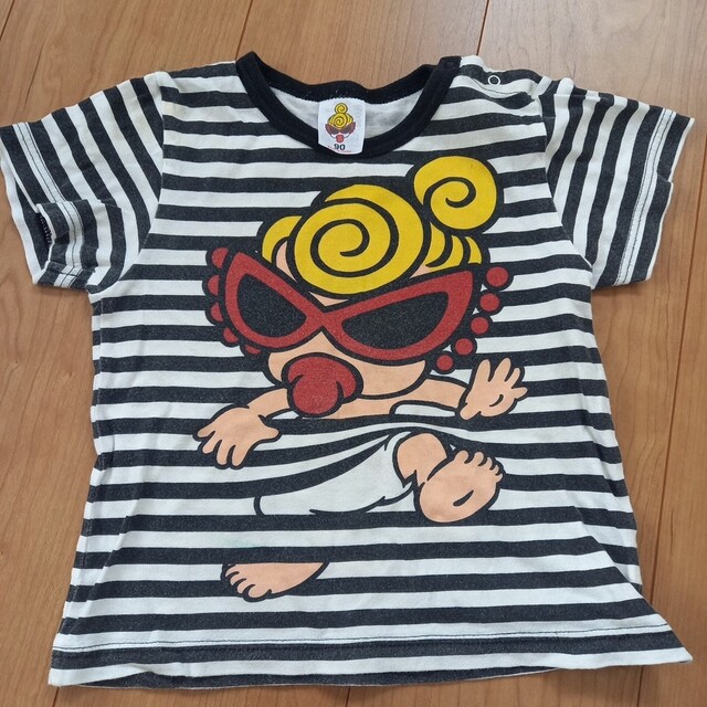 HYSTERIC MINI(ヒステリックミニ)のヒステリックミニ　90　Tシャツ　半袖　ボーダー キッズ/ベビー/マタニティのキッズ服女の子用(90cm~)(Tシャツ/カットソー)の商品写真