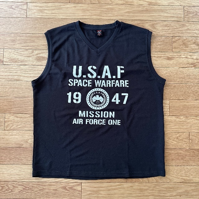 used U.S.A.F space warfare  vintage tank メンズのトップス(Tシャツ/カットソー(半袖/袖なし))の商品写真