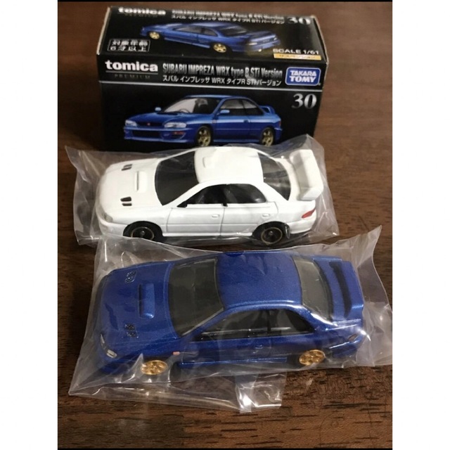 新品 2台セット トミカ スバル インプレッサ WRX STi プレミアム 白青 | フリマアプリ ラクマ