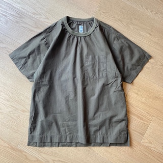 カトー(KATO`)のKATO' 布帛 Sweat Shirt 半袖 Tシャツ Sサイズ OLIVE(Tシャツ/カットソー(半袖/袖なし))