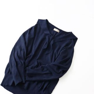 マーガレットハウエル(MARGARET HOWELL)の2020AW 定価2.9万 MARGARET HOWELL マーガレットハウエル SAILOR COLLAR JUMPER ニット 2/ネイビー セーラーカラー【2400013337397】(ニット/セーター)