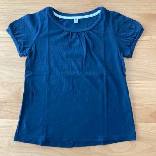 ユニクロ(UNIQLO)のユニクロ パフスリーブ Tシャツ 120 ネイビー(その他)