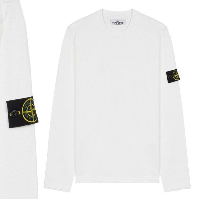 11 STONE ISLAND ホワイト サマーニット セーター size M