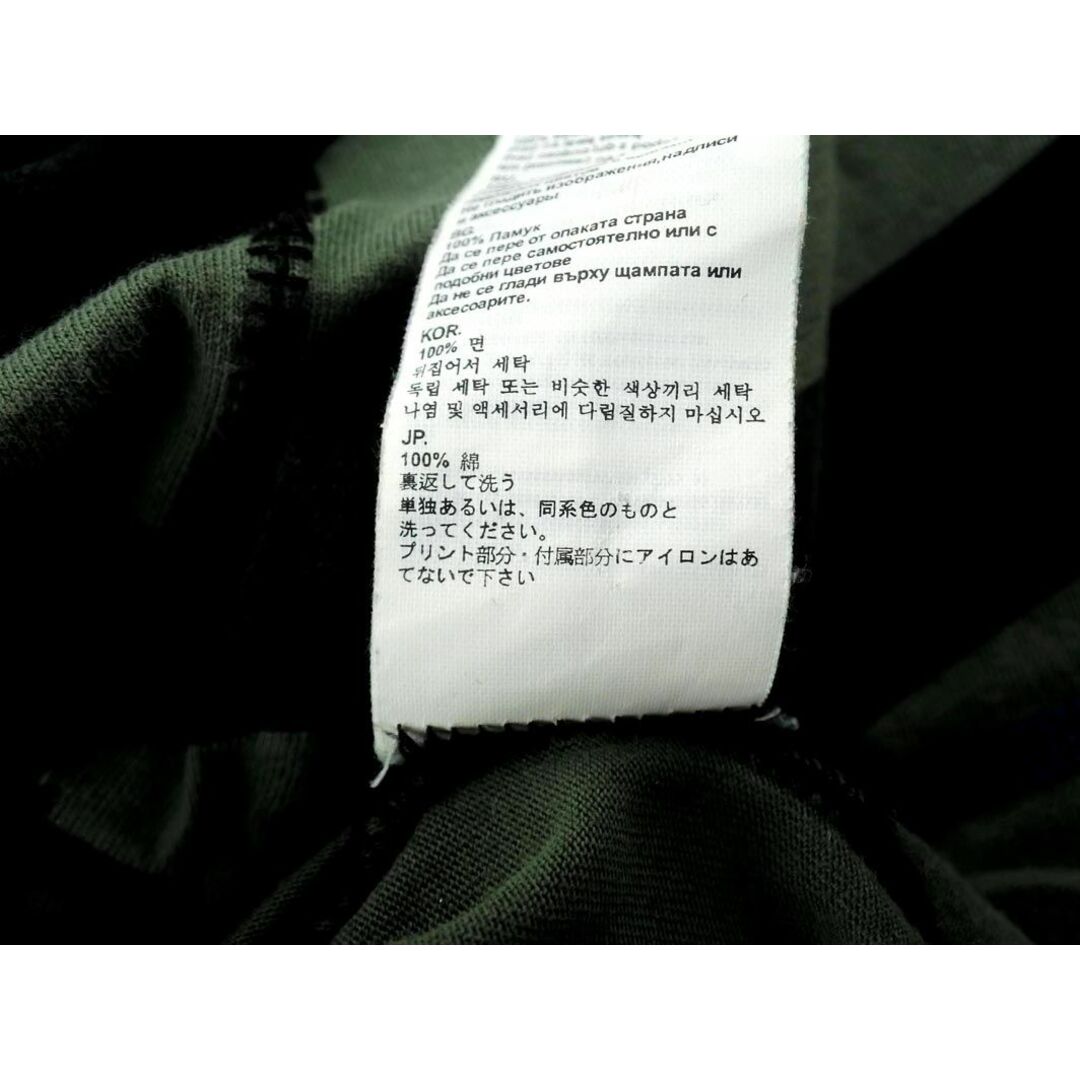 G-STAR RAW(ジースター)のG-STAR RAW ジースターロゥ 斜めボーダー プリント Tシャツ sizeS/緑ｘモスグリーン ■◆ メンズ メンズのトップス(Tシャツ/カットソー(七分/長袖))の商品写真