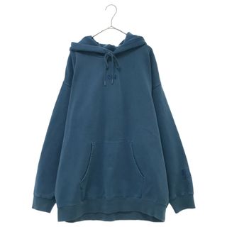 ウィンダンシー(WIND AND SEA)のWIND AND SEA ウィンダンシー 20AW pigment-dye SWEAT Hoodie ピグメント加工ロゴ刺繍スウェットパーカー ブルー(パーカー)