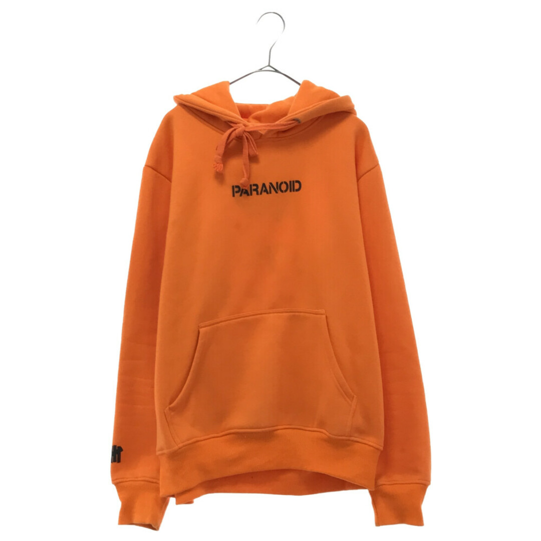 ANTI SOCIAL SOCIAL CLUB アンチソーシャルソーシャルクラブ ×UNDEFEATED アンディフィーテッド PARANOID  HOODIE プリントプルオーバーパーカー オレンジ | フリマアプリ ラクマ