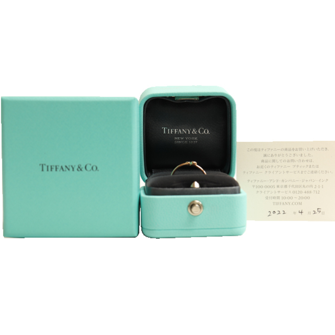 Tiffany & Co.(ティファニー)の(新品仕上げ済）ティファニー TIFFANY フープ ダイヤ リング フープリング エルサペレッティ K18 PG × ダイヤ 約0.1ct 約9.5号 8712 レディースのアクセサリー(リング(指輪))の商品写真