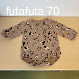 フタフタ(futafuta)のディズニー総柄 長袖ロンパース 70(ロンパース)