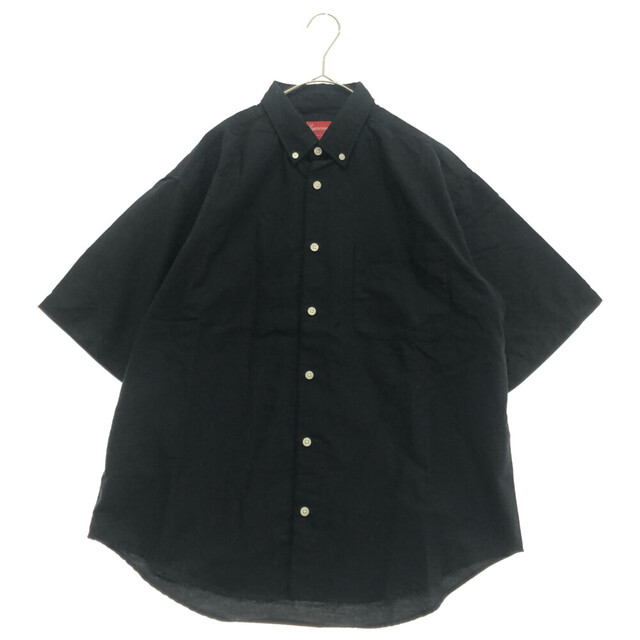 SUPREME シュプリーム 23SS Loose Fit S/S Oxford Shirt ルーズフィット オックスフォード 半袖シャツ ブラック