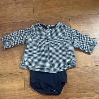 プチバトー(PETIT BATEAU)の【♡にゃん様専用】プチバトー　6m/67cm ロンパース(ロンパース)