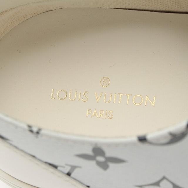 LOUIS VUITTON(ルイヴィトン)のスニーカー タトゥーライン ローカットスニーカー レザー ラバー ホワイト シルバー メンズの靴/シューズ(スニーカー)の商品写真