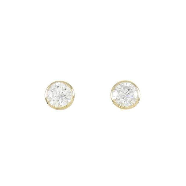 【リメイク】K18YG/ST ダイヤモンド ピアス 0.220CT 0.243CT E SI2 VG