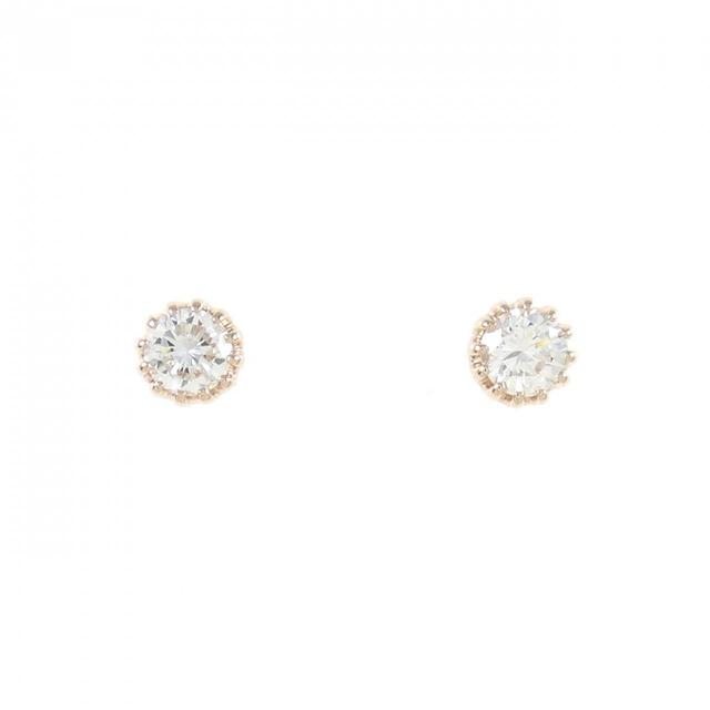 【リメイク】K18PG/ST ダイヤモンド ピアス 0.231CT 0.244CT F SI1 Good