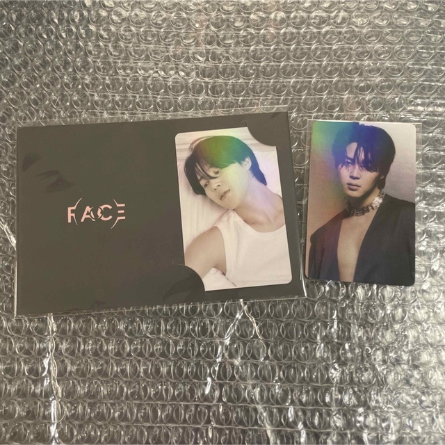 防弾少年団(BTS)(ボウダンショウネンダン)のBTS JIMIN ジミン FACE JPFC特典 トレカ　新品未開封 エンタメ/ホビーのタレントグッズ(アイドルグッズ)の商品写真