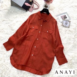 アナイ(ANAYI)の未使用 ♡ANAYI ♡リヨセル リネン シャツ 38(シャツ/ブラウス(長袖/七分))