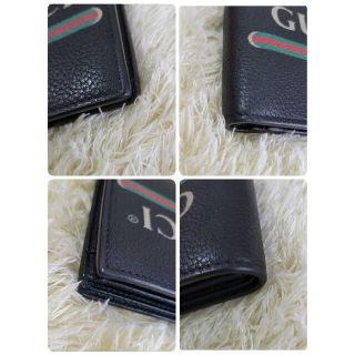 Gucci - 【未使用品】グッチ ヴィンテージロゴ 二つ折り 財布 ブラック