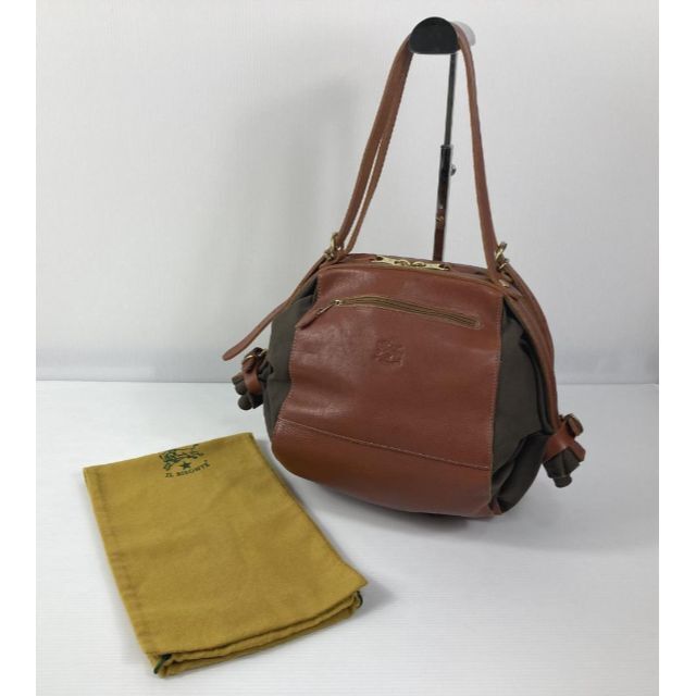 美品☆IL BISONTE イルビゾンテ 高級レザー トートバッグ 肩掛け