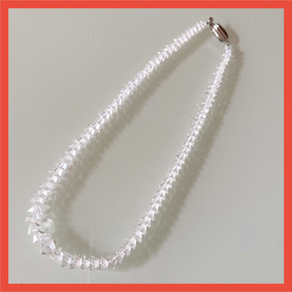 【値下げ❗️送無❗️】珍しい形のカット水晶のネックレス(ネックレス)