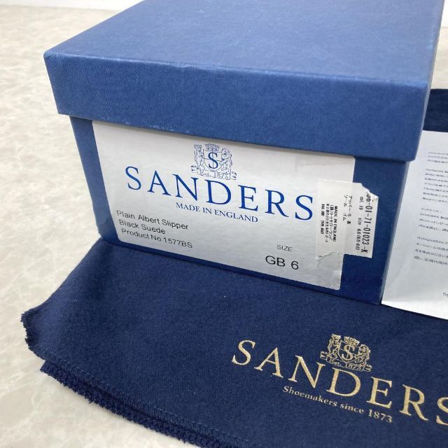 SANDERS(サンダース)の未使用☆サンダース トゥモローランド別注 スリッポン スエード ブラック メンズの靴/シューズ(スニーカー)の商品写真